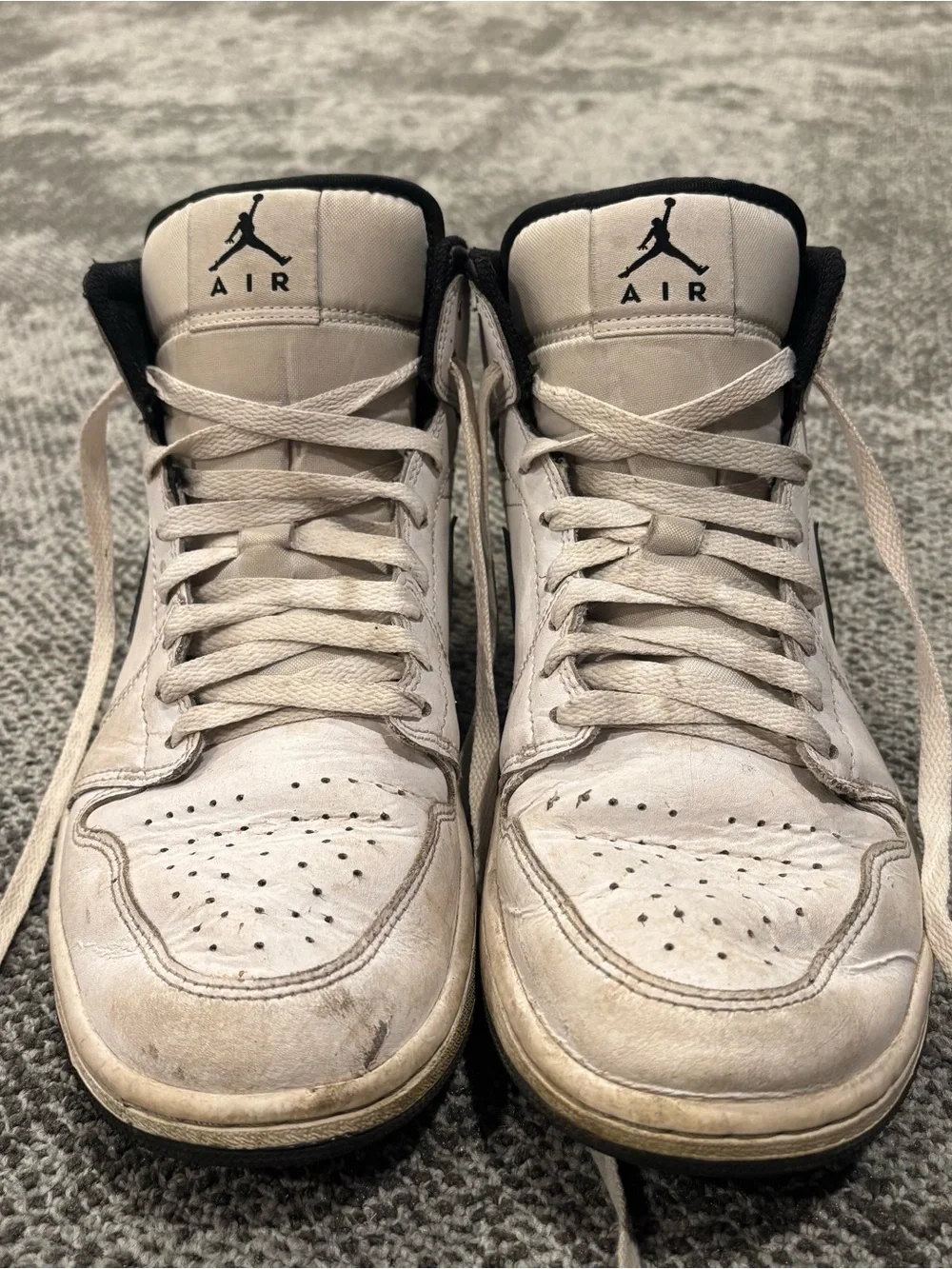 Jordan 1 Mid Reverse Panda Shoes Mens U.S. 9